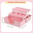 Hair Accessories Storage Box, ThreeLayer Cute Multipurpose Organizer