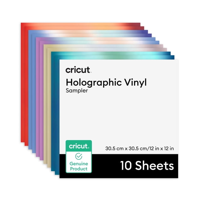 Vinilo holográfico permanente Cricut Mitológico 30,5 x 30,5 cm 10 hojas