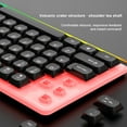 thumbnail image 5 of Gaming Keyboard Full Size LED Backlit Quiet Computer Keyboard 104 Keys Corded Keyboards for PC Desktop Office Gaming, 5 of 9
