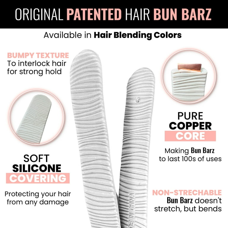 PONY-O Revolutionary Hair Tie Alternative Ponytail Holders - MEDIUM Size  for Fine to Normal Hair or Slightly Thick Hair - 2 Pack Dark Brown Original