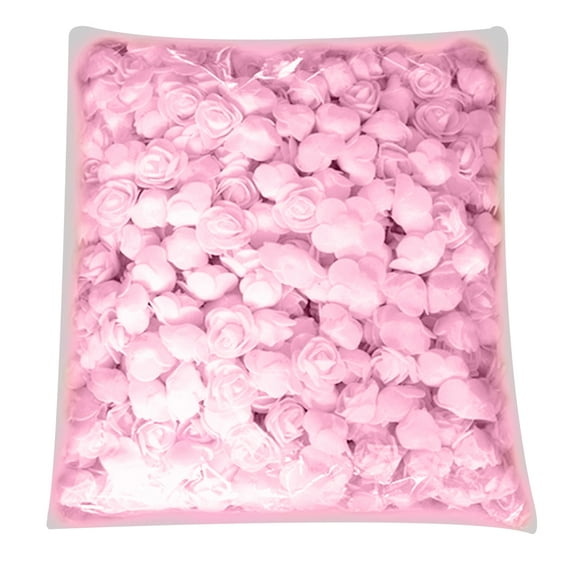 COOLL 500Pcs PE Foam Rose Head Artificial Flower for DIY Bear Doll Wedding House Decor