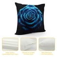 thumbnail image 4 of JEUXUS Rose Baby Blue Rose Romantic Short Plush Pillowcase White, 4 of 5