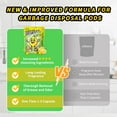 thumbnail image 2 of 50 Count Garbage Disposal Cleaner and Deodorizer – Sink Odor Eliminator, New Powerful XL Drain Freshener Pods | Dissolves Grease, Eliminates Odors, Lemon Zest Scent, 2 of 4