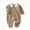 Brown, variant on 12-18 Months Infant Romper Baby Romper Spring Fall Long Sleeve Cotton Crawling Outfit Bodysuit Warm Home Wear,Dark Green Jumpsuit, Sleep & Play Bodysuit