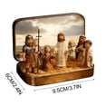 thumbnail image 2 of 4Pcs Mini Christmas Nativity Set in Tin Box - Holy Family Figurines, Home Decor Aesthetic, Festive Birthday Gift, Ideal for Holiday Home Decor & Desktop Religious Displays, 2 of 8
