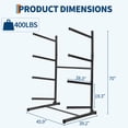 thumbnail image 1 of Étagère de Rangement pour Kayak Robuste Autoportante, Résistante aux Intempéries pour Kayaks, Canots, SUP et Planches à Pagaie, Intérieur/extérieur pour Garage, Quai Ou Remise, 1 of 6