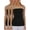 Black | Black | Black, variant on AllyCat 3 Pack Women's Seamless Stretch Long Bandeau Tube Top Ribbing Bottom Slimming Shirt