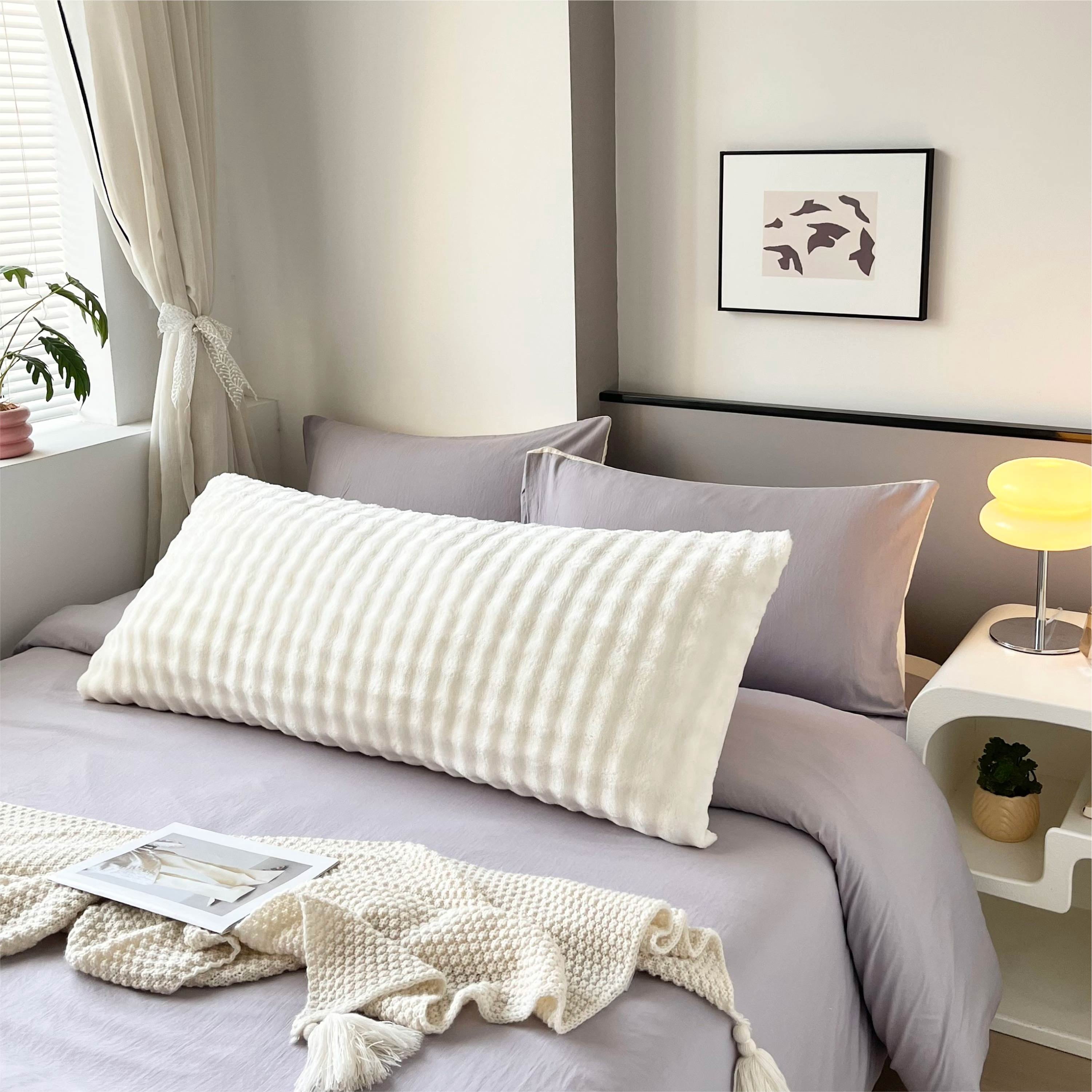 Your Zone Vanilla Dream Bubble 20" x 48" Body Pillow Cover