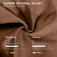 thumbnail image 5 of Alwalue Manual Oversized Recliner Chair Velvet Reclining Chairs Soft Overstuffed Arms and Back for Home Theater Living Room Bedroom - Brown, 5 of 8