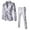 Silver, variant on SNOWSONG Men's Suits Men's New Hot Stamping Glossy Slim Casual Suit Suit, Suit Jacket, Wedding Suits for Men, 2 Piece Suit Men 1*blazer+1*trousers Silver 2XL