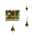 thumbnail image 2 of Harlier Christmas Balls Ornaments, 12pcs 1.1" Shiny Xmas Tree Decorations, Holiday Hanging Balls-3 Style Shatterproof Birthday Easter Holiday Wedding Christmas Ornaments (Gold), 2 of 6