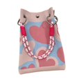 thumbnail image 3 of GUOOL Knitted Handbag Birthday Gift Shopping Pouch for Party Working Summer Spring Pink, 3 of 9