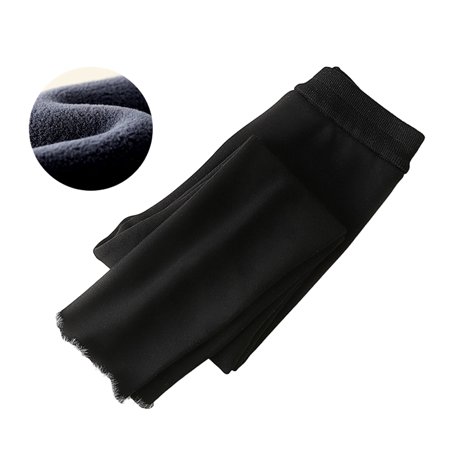 

WOLLED Kids Girls Bottoms Pants 1-9 Years Toddler Fleece Thickened Padded Leggings Pants Baby Elastic Large Outside Wearing Winter Trousers