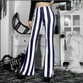 thumbnail image 5 of Fesfesfes Women Casual Pants Fashion Striped Printed High Waist Flare Pants Sale Items, 5 of 9