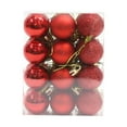 thumbnail image 2 of 24Pcs Christmas Tree Hanging Balls Ornaments Christmas Tree Decoration Balls Red, 2 of 9