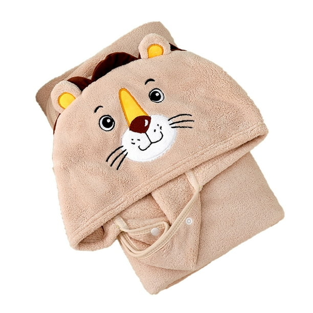 Minnieouse Toalla de baño para bebé, accesorio de cuidado Personal para chico, manta con capucha de dibujos animados Adorable para niños y niñas, Pijama Café Minnieouse AP013848-04
