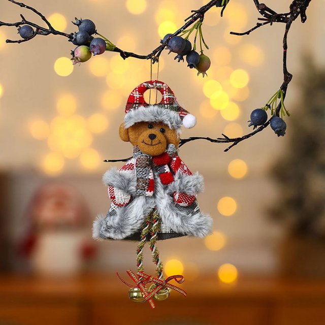 Recién llegado, accesorios colgantes para árbol de Navidad, Papá Noel, muñeco de nieve, Reno, oso, luz colgante, decoraciones navideñas