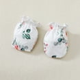 thumbnail image 3 of KIMI BEAR Newborn Baby Girls Romper Long Sleeves Floral Bodysuits with Headband 2pcs Baby Girls One-piece Green 0-3 Months, 3 of 10