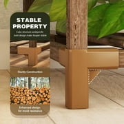 Bamworld Large Suspension Plant Shelf - Indoor Tall Plant Stand - Outdoor Style - 14 Flower Pots - Large Plant Shelf - Suitable for Living Room, Terrace, Balcony and Garden