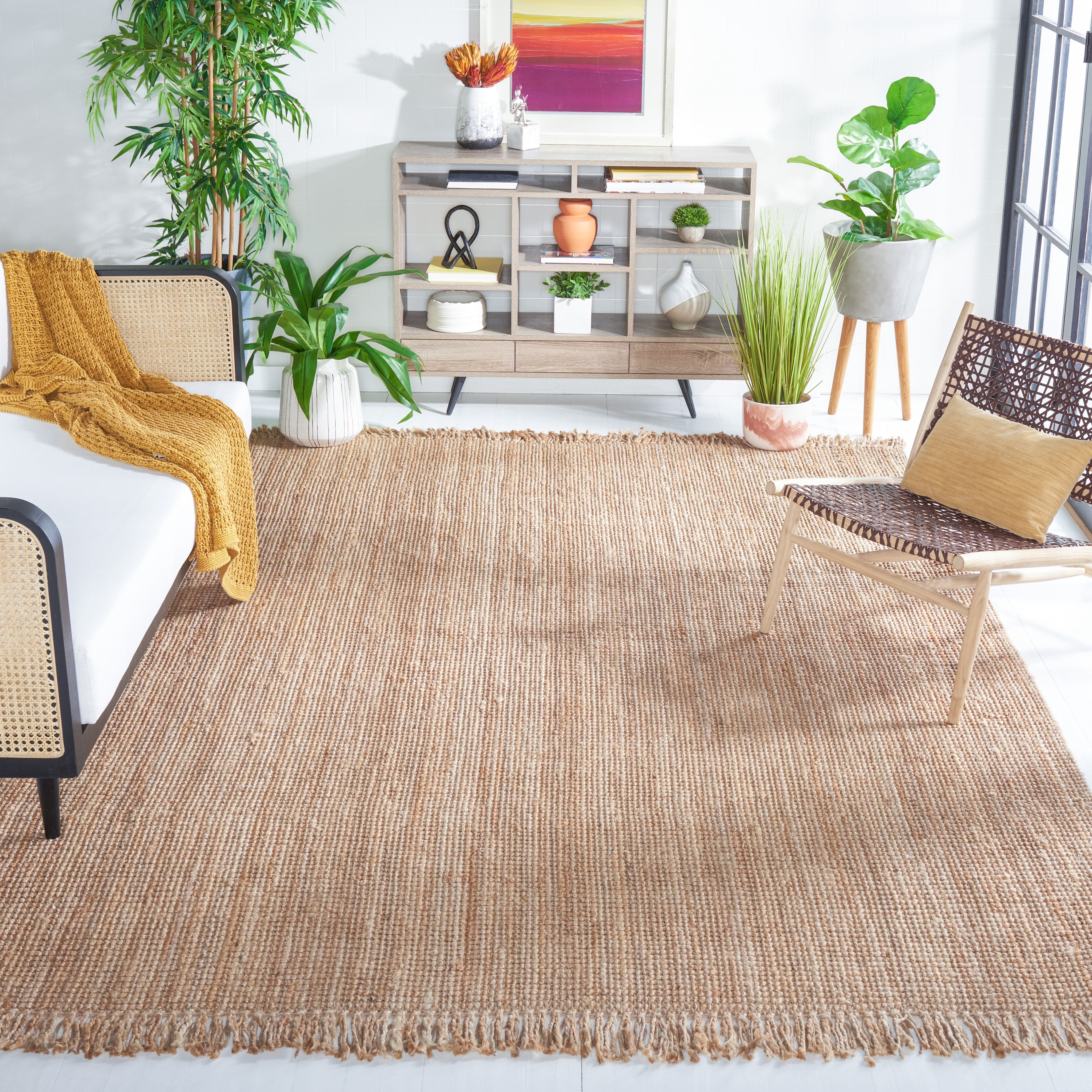 SAFAVIEH Natural Fiber Horatio Solid Area Rug, Natural, 10' x 14'