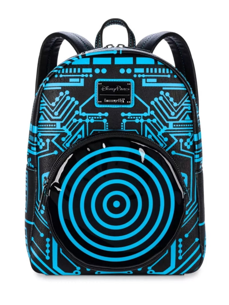 circle mini backpack Disney Parks Tron 40th Anniversary Light-Up Loungefly Mini Backpack New  With Tag