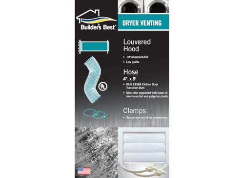 Builders Best 010793 4" X 8' SilverDuct Dryer Transition Duct, , Pack of 1