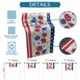thumbnail image 6 of Independence Day Table Runner 90 Inches, American Flag Red Blue Flowers Bed Runner Dresser Scarves Tabletop for Indoor Outdoor Parties/Ceremony/Banquet, 13" x 90", 6 of 9