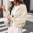 thumbnail image 7 of XuJwPNcy Sweatshirt for Women Fashion Crop Coat Tops Full Zip Collared Jackets Casual Fall Clothes Ladies Outfits Streetwear, 7 of 7