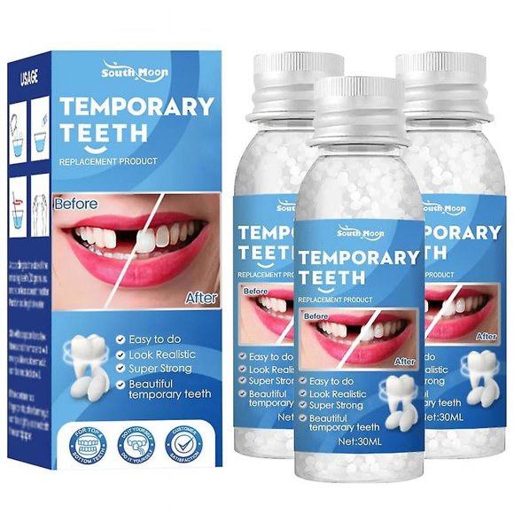 1-3Pcs Resin False Teeth Solid Gums Modification of Temporary Filling Materials Restorative Dentistry Oral Hygiene Denture Care