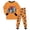 PJ176-Orange, variant on UAYOTSE Boys Long Sleeve Pajama Set Motorcycle Monster Truck Graphic 2‑Piece Boys Sleep Set Size 4-5 Years