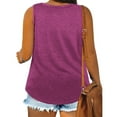 thumbnail image 7 of Save On Plus Size Sleeveless Shirts For Women Summer Round Neck Tank Tops Plain Classic Tee Shirts Pullover Sweater Blouses Baggy Boho Dressy Shirts Going Out Beach Clothes 2025, 7 of 7