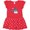 Red with Polka Dots, variant on Inktastic Shark Dinner Girls Toddler Dress