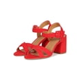 thumbnail image 5 of Women Open Toe Crisscross Ankle Strap Low Block Heel Sandal 18839, 5 of 6