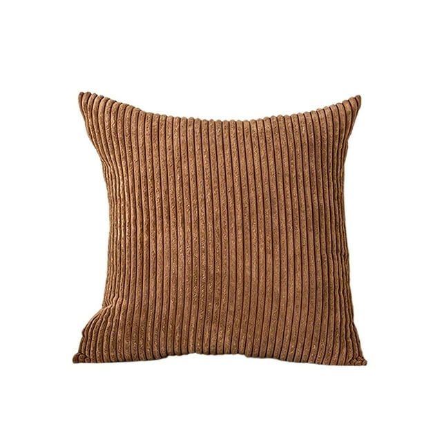 Binwennn Sweater Pillows Decorative Throw Pillows Pumpkin Shaped Pillows Decorative Throw Pillows Home Hotel Solid Color Vertical Stripes Pillow Cushion Cover Versatile Non Core Pillow Cover Suitable