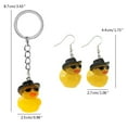 thumbnail image 3 of Fashionable Duck Keychain/Ear Pendant Decoration Fashion forward Keyring Pendant Elegant Duck Dangle Earrings Accessory, 3 of 8