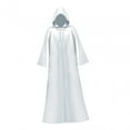 thumbnail image 2 of Capa con capucha para Halloween, capa de cosplay, disfraz de bruja de cuerpo entero, capa larga con capucha Blanco XL, 2 of 9