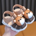 thumbnail image 2 of LYHaoo Girls Sandals Girls Sandals For Toddlers 1 3 Years Soft Comfortable Casual Walking Shoes Non Lightweight Breathable Everyday Wear Sizes 16 Little Kid(1-1.5 Years), 2 of 4