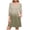 Khaki, variant on Efsteb Spring Dresses for Women 3/4 Puff Sleeve Summer Dresses Casual Gradient Sundress with Pockets Beach Fashion Loose Dress (Green,S)