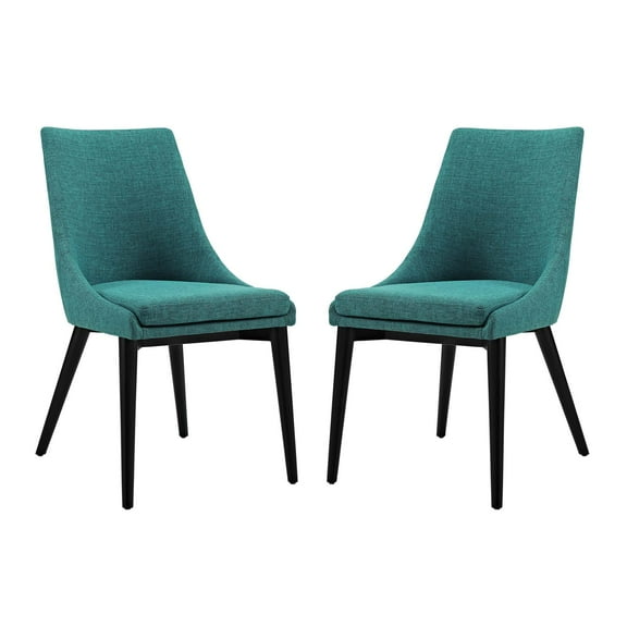 Modern Contemporary Urban Design Kitchen Room Dining Side Chair, Blue, Fabric
