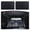 Black Faux Silk Flat-Rear 2PCS, variant on Car Side Window Sun Shades - Privacy Magnetic Black 2 Pcs Covers Blinds Curtains - Auto Accessories Sunshades Keeps Cooler Screen