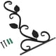thumbnail image 3 of Ganchos de pared Ganchos de flores Plantas de vinagre Soportes de pared Ganchos de metal Soporte de cesta colgante para cestas colgantes Linternas Campanas de viento Cestas colgantes 30x18cm Adepaton Espejos y Percheros, 3 of 8