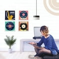 thumbnail image 4 of 6Pcs Vinyl Record Wall Mount Shelf Set of Album Holders for Hanging on Walls - Shelves Albums or Children's Books, 4 of 5