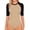 04Black&apricot, variant on Women's Half Sleeve Crew Neck Bodysuit 3/4 Sleeve Body Suit Slim Fit Going Out Tops