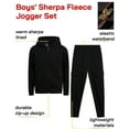 thumbnail image 2 of Quad Seven Boys' Sherpa Fleece Jogger Set - 2 Piece Fully Sherpa Lined Hoodie and Sweatpants (Size: 8-18), 2 of 7