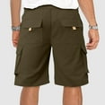 thumbnail image 2 of Elvqul Shorts for Men Pull On Green Print Loose Mens Shorts Basketball, 2 of 5