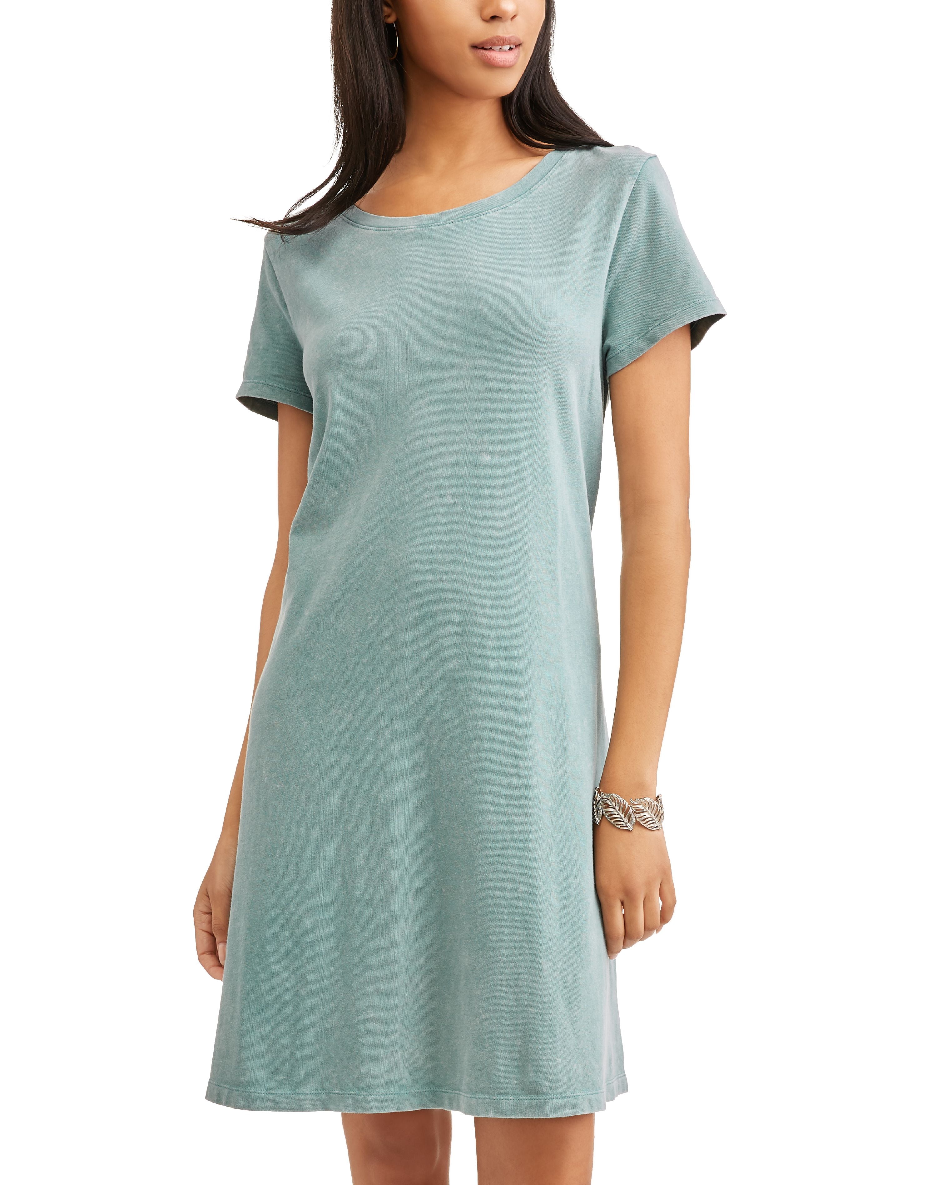 walmart time and tru t shirt dress