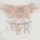 thumbnail image 5 of Gibobby Ropa Interior Sexy Bordado ropa de dormir mujer sujetador lencería sin tirantes encaje pijama conjunto Tanga Bowknot(Rosa, XL), 5 of 5