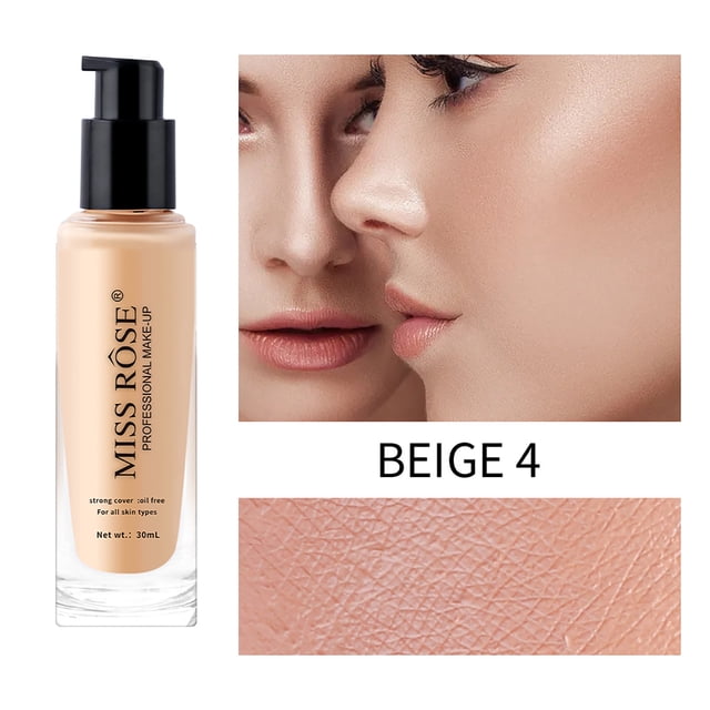 High Light Face Liquid Foundation Makeup Full Coverage Concealer Whiten 30Ml, Concealer Foundation