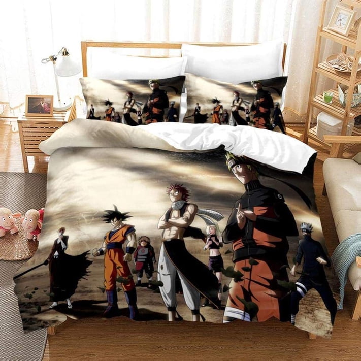 Cool Dragon Ball Z Bedding Bed Set Twin Full Queen King Size 3D Anime 