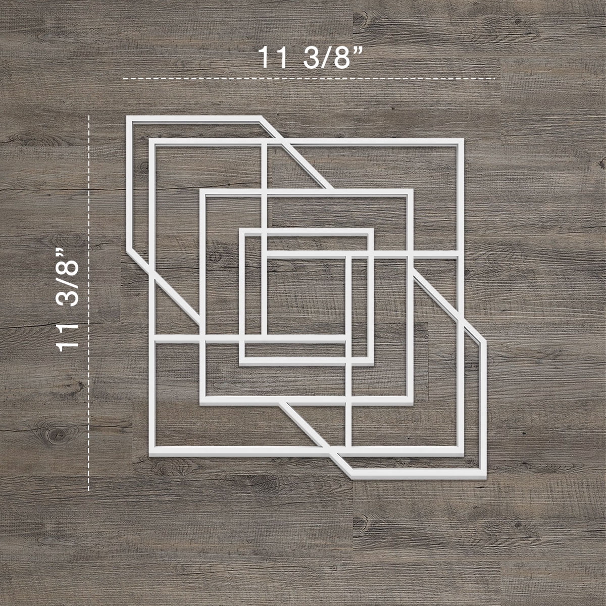 Ekena Millwork 11 3/8"W x 11 3/8"H x 3/8"T Small Norwood Decorative Fretwork Wall Panels in Architectural Grade PVC